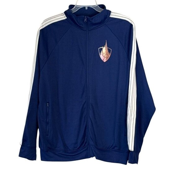 Walt Disney World 50th Anniversary Castle Zip Track Jacket Adult Unisex XL NWOT - Picture 1 of 7